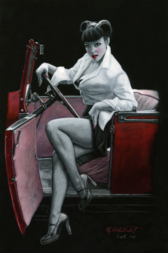 Danielle #5 - Black Board, Greg Hildebrandt