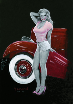 Pretty In Pink - Black Board, Greg Hildebrandt