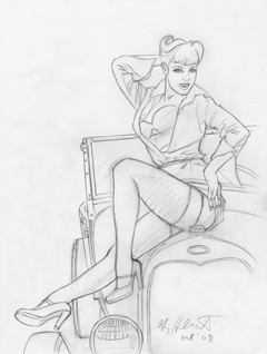 BARE #2 sketch, Greg Hildebrandt