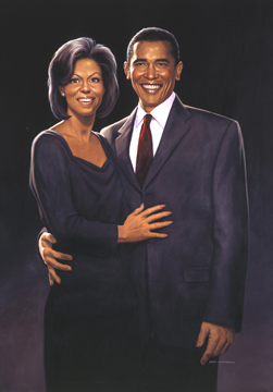 Michelle and President Barack Obama, Greg Hildebrandt