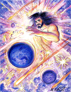 Creation of Earth, Greg Hildebrandt