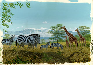 Wonderful Wild Animals - Zebras and Giraffes - Holt Reinhart and Winston Reader 1971, Brothers Hildebrandt