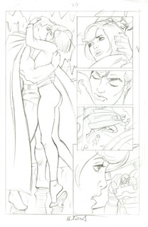 Superman Last Goddess of Krypton sketch pg 26, Brothers Hildebrandt