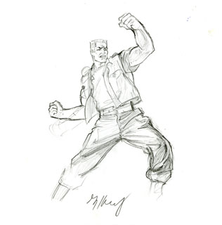 GI Joe Poster sketch, Greg Hildebrandt