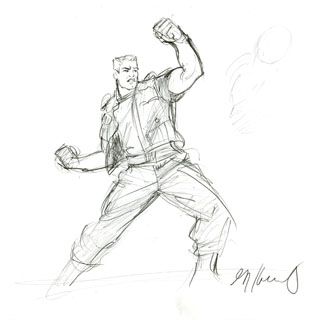 GI Joe Poster sketch, Greg Hildebrandt