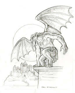 TSO 2009 Gargoyle sketch, Greg Hildebrandt