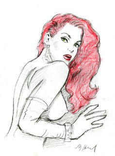 Pinup Sketch, Greg Hildebrandt