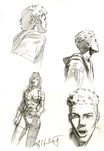 Terry and the Pirates Character Sketches, Greg Hildebrandt