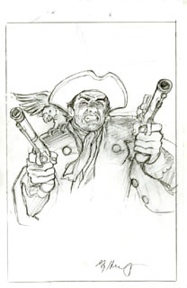 Treasure Island Cover #1 Sketch, Greg Hildebrandt
