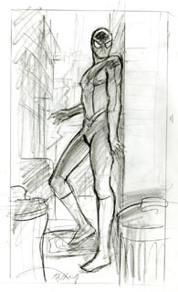Spider-Man Sketch, Greg Hildebrandt