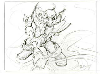 Gabble Sketch, Greg Hildebrandt