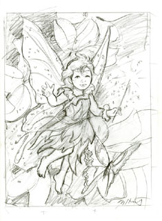 AMBER - Make-a-Wish Fairy Sketch, Greg Hildebrandt
