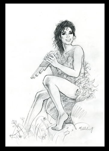 Michael Jackson - Peter Pan concept sketch, Greg Hildebrandt