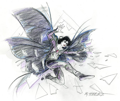 Michael Jackson - concept sketch #2, Greg Hildebrandt