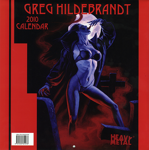 Greg Hildebrandt 2010 Heavy Metal Calendar, Greg Hildebrandt