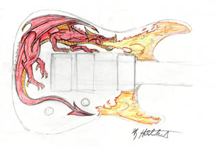 Dragon Guitar, Greg Hildebrandt