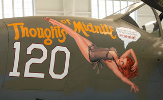 Thoughts of Midnite P38 Nose Cone WWII, Greg Hildebrandt