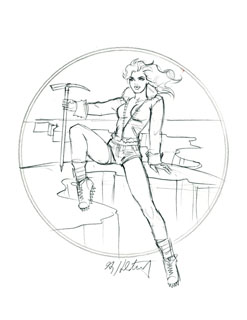 Glacier Girl - sketch#2, Greg Hildebrandt