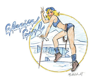 Glacier Girl - sketch#5, Greg Hildebrandt