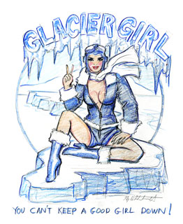 Glacier Girl - sketch#6, Greg Hildebrandt