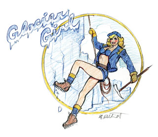 Glacier Girl - sketch#7, Greg Hildebrandt