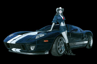 Ford GT500 black board commission, Greg Hildebrandt