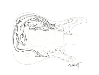 Dragon Guitar, Greg Hildebrandt