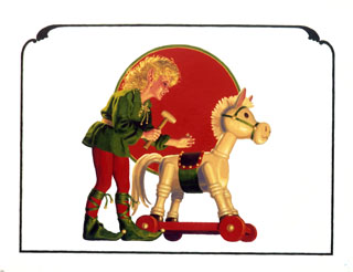 A Christmas Treasury - Toy Rocking Horse, Greg Hildebrandt