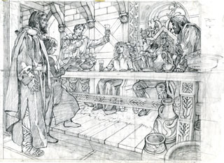 Merlin - Arthur Honors Guinevere, Greg Hildebrandt
