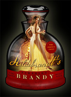 Brandy - Vintage Tin Sign - Shaped, Greg Hildebrandt