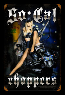 So Cal Choppers - Vintage Tin Sign, Lorenzo Sperlonga