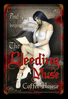 Bleeding Muse - Vintage Tin Sign, Lorenzo Sperlonga