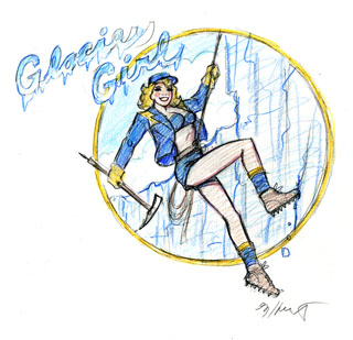 Glacier Girl - sketch#10, Greg Hildebrandt