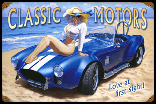 Love at First Sight - Vintage Tin Sign - Large, Greg Hildebrandt