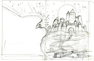 TSO Interior Cover sketch #1, Greg Hildebrandt