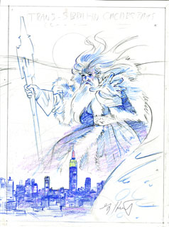 Wizard sketch, Greg Hildebrandt