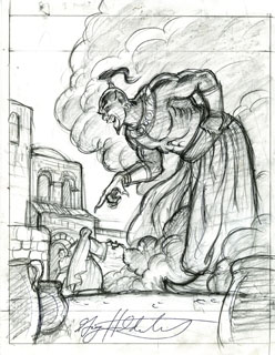 Genie of the Lamp - preliminary, Greg Hildebrandt