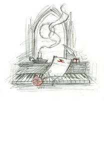 Beethoven 2012 t-shirt sketch #6, Greg Hildebrandt