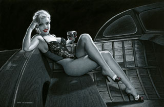 Midnight Lace - Black Board, Greg Hildebrandt