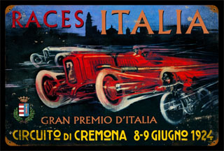 Cremona Circuit PTS047- Vintage Tin Sign, PTS