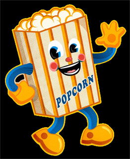 Popcorn PS053- Vintage Tin Sign - Shaped, PTS