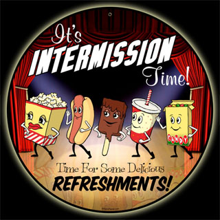 Snacks RPC210- Vintage Tin Sign - Round, PTS