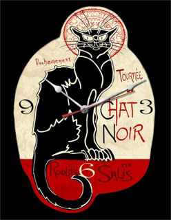 Chat Noir PS009- Vintage Tin Sign - Shaped, PTS