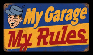 My Garage My Rules V793- Vintage Tin Sign, PTS
