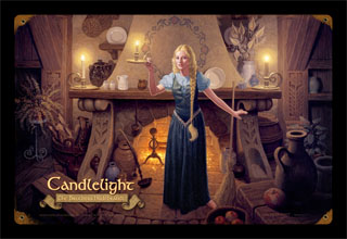 Candlelight - Goldberry - Vintage Tin Sign, Brothers Hildebrandt