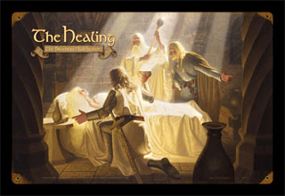 The Healing of EOWYN - Vintage Tin Sign, Brothers Hildebrandt