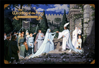 The Wedding of the King - Vintage Tin Sign, Brothers Hildebrandt