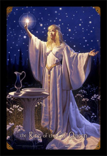 The Ring of the Elf Queen - Vintage Tin Sign, Greg Hildebrandt