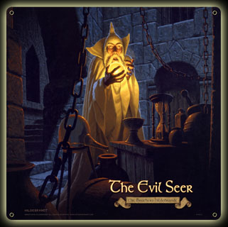 The Evil Seer - SARUMAN - Vintage Tin Sign, Brothers Hildebrandt
