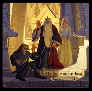 Deception and Trickery - Theodin & Wormtongue - Vintage Tin Sign, Brothers Hildebrandt